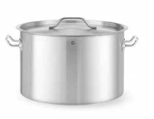 Střední hrnec s poklicí, HENDI, Budget Line, 32L, ⌀400x(H)260mm
