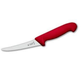 Nůž vykosťovací prohnutý 13 cm - červený