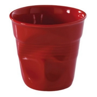 Revol, Hrnek snídaňový 330ml, Froissés, červený 639290