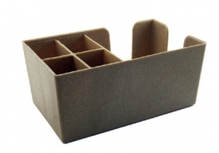 Bar Caddy dřevěný 25 × 25 × 10,5 cm